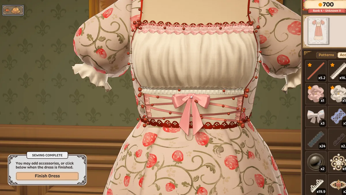 Dressmaker Completionist plan and the missable dialogue warning